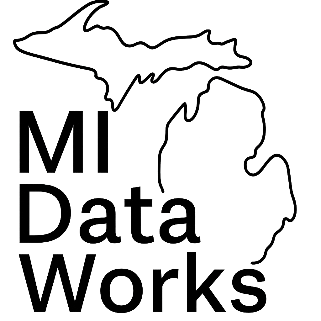 MI Data Works Website Screenshot